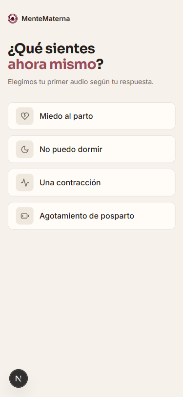 Dices qué sientes y el audio empieza
